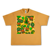 Peanut Butter St. Patricks gnomies seamless pattern Urban Heavy Tee - BundleAndBundleShop