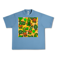 Pebble Blue St. Patricks gnomies seamless pattern Urban Heavy Tee - BundleAndBundleShop