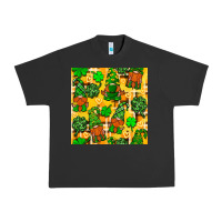 Pigment Black St. Patricks gnomies seamless pattern Urban Heavy Tee - BundleAndBundleShop