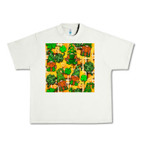 Pistachio St. Patricks gnomies seamless pattern Urban Heavy Tee - BundleAndBundleShop