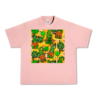 Salmon St. Patricks gnomies seamless pattern Urban Heavy Tee - BundleAndBundleShop