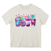 Cream unicorn coffee Heavy Core Tee - Jasminsmagicworld