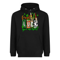 Black St. Patrick's Forget luck give me beer Heavyweight Hoodie - OliviaCreatesArt