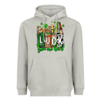 Moon Dust St. Patrick's Forget luck give me beer Heavyweight Hoodie - OliviaCreatesArt