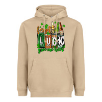 Mushroom St. Patrick's Forget luck give me beer Heavyweight Hoodie - OliviaCreatesArt