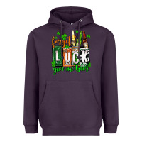 Plum St. Patrick's Forget luck give me beer Heavyweight Hoodie - OliviaCreatesArt