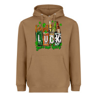 Toasted Coconut St. Patrick's Forget luck give me beer Heavyweight Hoodie - OliviaCreatesArt