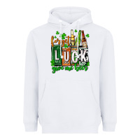 White St. Patrick's Forget luck give me beer Heavyweight Hoodie - OliviaCreatesArt