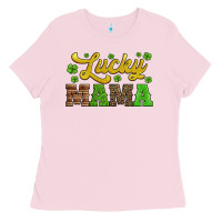 Bubblegum Pink lucky mama st patricks day Ladies Tee - Jasminsmagicworld