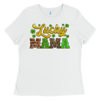 White lucky mama st patricks day Ladies Tee - Jasminsmagicworld