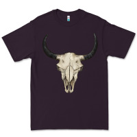 Plum bull skull Premium Tee - BarkalooDesign