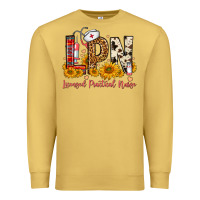 Antique Gold Western Lpn Licensed Practical Nurse Premium Sweatshirt - FaDigitalArtStudio