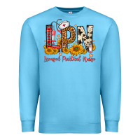 Ocean Blue Western Lpn Licensed Practical Nurse Premium Sweatshirt - FaDigitalArtStudio