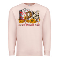 Pale Pink Western Lpn Licensed Practical Nurse Premium Sweatshirt - FaDigitalArtStudio