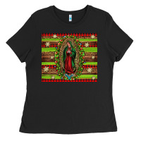 Black our lady of Guadalupe Christmas Ladies Tee - Jasminsmagicworld