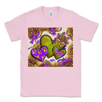 Bubblegum Pink mardi gras hearts tumbler bbs Classic Tee - BundleAndBundleShop