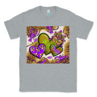 Heather Grey mardi gras hearts tumbler bbs Classic Tee - BundleAndBundleShop