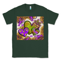 Sports Green mardi gras hearts tumbler bbs Classic Tee - BundleAndBundleShop