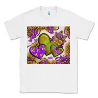 White mardi gras hearts tumbler bbs Classic Tee - BundleAndBundleShop