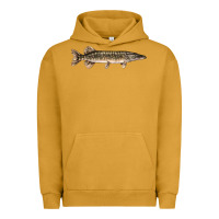Pigment Peanut Butter Northern Pike Fish Illustrations Urban Hoodie - LillyAllenDesigns