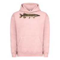 Pigment Salmon Northern Pike Fish Illustrations Urban Hoodie - LillyAllenDesigns