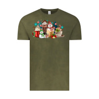 Vintage Olive christmas coffee Vintage Tee - MaliasSmallBusiness