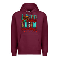 Burgundy never stop lovin cowboys olivia Premium Hoodie - OliviaCreatesArt