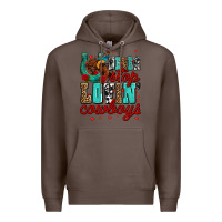 Coffee never stop lovin cowboys olivia Premium Hoodie - OliviaCreatesArt