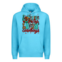 Ocean Blue never stop lovin cowboys olivia Premium Hoodie - OliviaCreatesArt