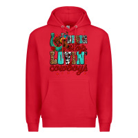 Red never stop lovin cowboys olivia Premium Hoodie - OliviaCreatesArt