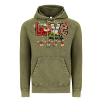 Vintage Olive love christmas Vintage Hoodie - MaliasSmallBusiness