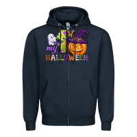 Navy my first halloween Zipper Hoodie - CowGirlArtShop
