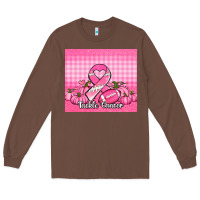 Chestnut tackle cancer pumpkins football and ribbon Long Sleeve Tee - Jasminsmagicworld