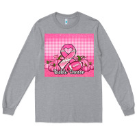 Heather Grey tackle cancer pumpkins football and ribbon Long Sleeve Tee - Jasminsmagicworld