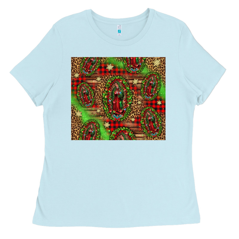 Our Lady Of Guadalupe Christmas Ladies Tee by Jasminsmagicworld | Teevron