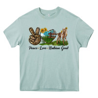 Peace Love Nubian Goat Heavy Core Tee | Teevron