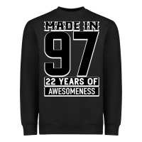 Black Made In 97 22 Years Of Awesomeness Heavyweight Sweatshirt - Bettercallsaul