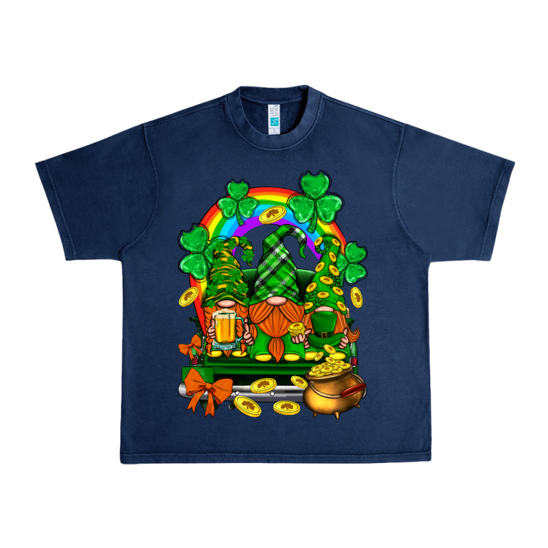 St. Patricks Gnomes Truck With Rainbow Urban Heavy Tee by BundleAndBundleShop | Teevron