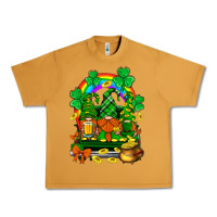 Peanut Butter st. patricks gnomes truck with rainbow Urban Heavy Tee - BundleAndBundleShop
