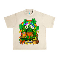 Sandshell st. patricks gnomes truck with rainbow Urban Heavy Tee - BundleAndBundleShop
