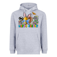 Heather Grey Easter Day 2023 Happy Easter Heavyweight Hoodie - OliviaCreatesArt