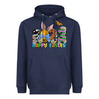 Navy Easter Day 2023 Happy Easter Heavyweight Hoodie - OliviaCreatesArt