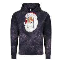 Cloud Black Santa Vintage Hoodie - NancyCooperArtShop