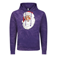 Cloud Purple Santa Vintage Hoodie - NancyCooperArtShop