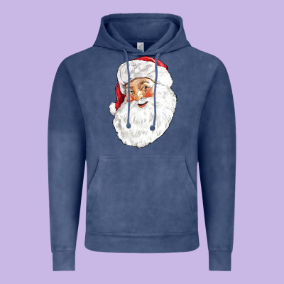 Santa Vintage Hoodie Designed By Nancycooperartshop