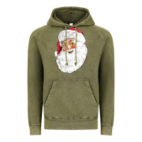 Vintage Olive Santa Vintage Hoodie - NancyCooperArtShop