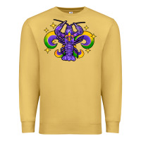 Antique Gold mardi gras crawfish Premium Sweatshirt - FaDigitalArtStudio