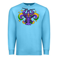 Ocean Blue mardi gras crawfish Premium Sweatshirt - FaDigitalArtStudio