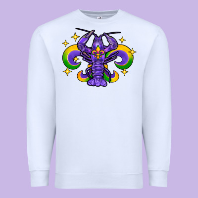 Mardi Gras Crawfish Premium Sweatshirt Designed By Fadigitalartstudio