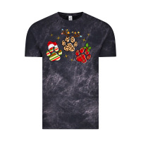 Cloud Black christmas paws Vintage Tee - MaliasSmallBusiness